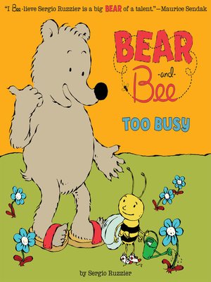 cover image of Bear and Bee Too Busy